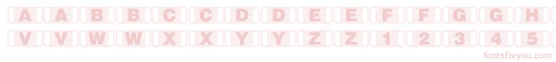 Stagtickets-Schriftart – Rosa Schriften