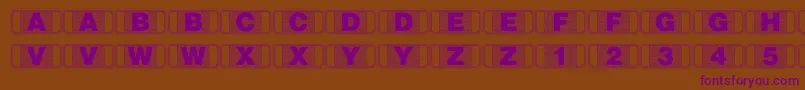 Stagtickets Font – Purple Fonts on Brown Background