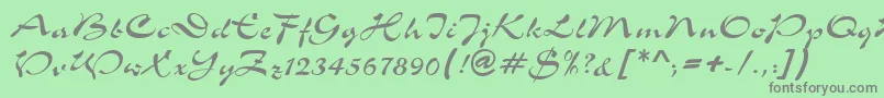 Подробнее о шрифте S760ScriptRegular Шрифт S760ScriptRegular – серые шрифты на зелёном фоне