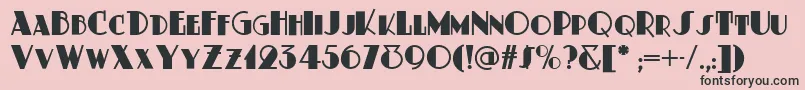 Dusty ffy Font – Black Fonts on Pink Background