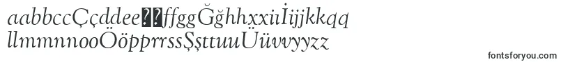 Czcionka OflgoudystmttItalic – azerbejdżańskie czcionki