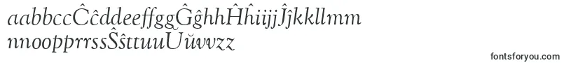 Czcionka OflgoudystmttItalic – esperanto czcionki