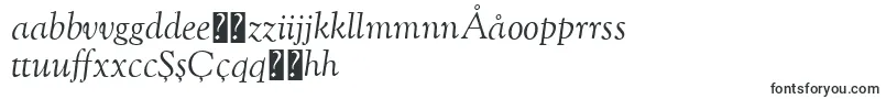 OflgoudystmttItalic-Schriftart – usbekische Schriften