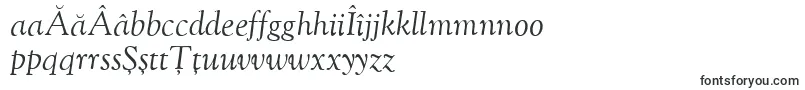 Czcionka OflgoudystmttItalic – rumuńskie czcionki