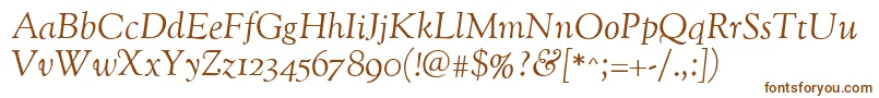 OflgoudystmttItalic Font – Brown Fonts