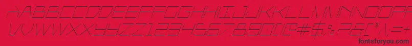 Player1upcondital Font – Black Fonts on Red Background