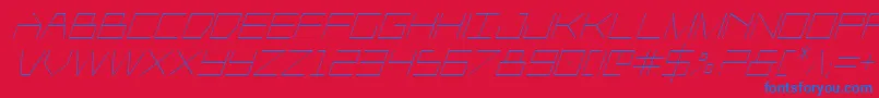 Player1upcondital Font – Blue Fonts on Red Background