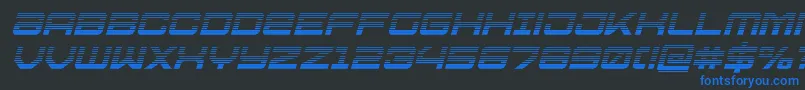 Ussdallasgradital Font – Blue Fonts on Black Background