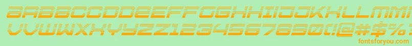 Ussdallasgradital Font – Orange Fonts on Green Background