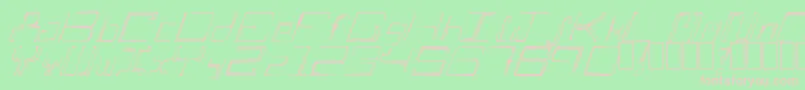AScratch Font – Pink Fonts on Green Background