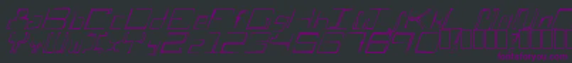 AScratch Font – Purple Fonts on Black Background