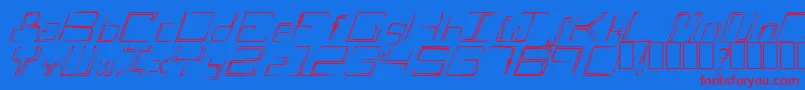 Подробнее о шрифте AScratch Шрифт AScratch – красные шрифты на синем фоне