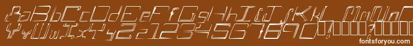 AScratch Font – White Fonts on Brown Background