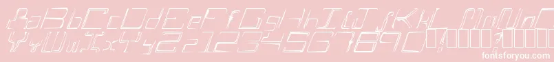 Шрифт AScratch – белые шрифты на розовом фоне