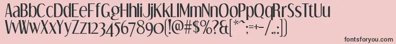 DreamorphansRegular Font – Black Fonts on Pink Background