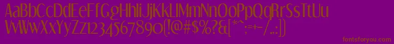 Lisätietoja DreamorphansRegular-fontista DreamorphansRegular-fontti – ruskeat fontit violetilla taustalla