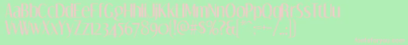 DreamorphansRegular Font – Pink Fonts on Green Background