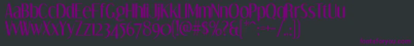 DreamorphansRegular Font – Purple Fonts on Black Background