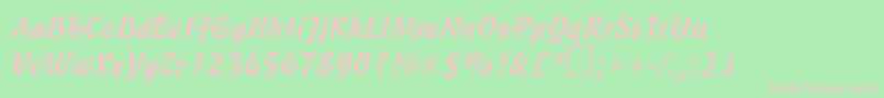 CarmencRegular Font – Pink Fonts on Green Background