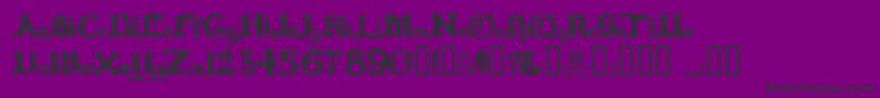 Rapscall Font – Black Fonts on Purple Background