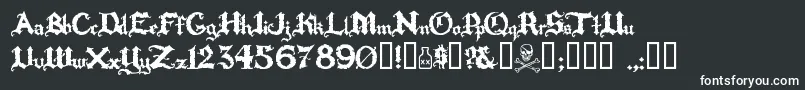 Rapscall Font – White Fonts on Black Background