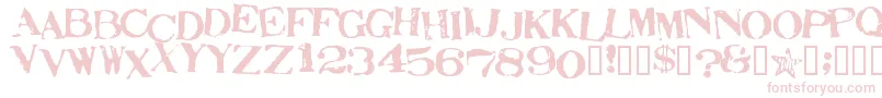 Подробнее о шрифте StampActJumbled Шрифт StampActJumbled – розовые шрифты