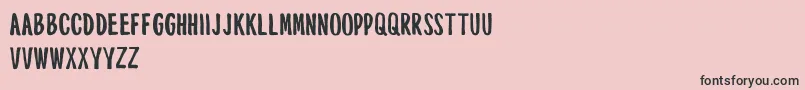 MouthpieceFreeForPersonalUseOnly Font – Black Fonts on Pink Background