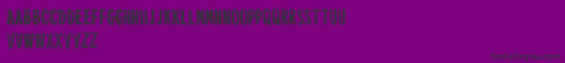 Шрифт MouthpieceFreeForPersonalUseOnly – чёрные шрифты на фиолетовом фоне