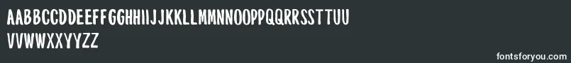 Шрифт MouthpieceFreeForPersonalUseOnly – белые шрифты на чёрном фоне