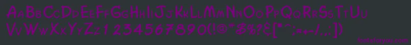 Шрифт ChasmNormal – фиолетовые шрифты на чёрном фоне