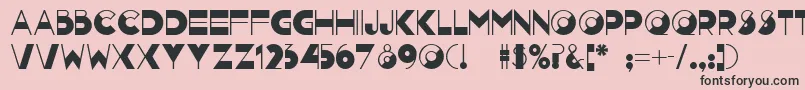 Nightcap ffy Font – Black Fonts on Pink Background