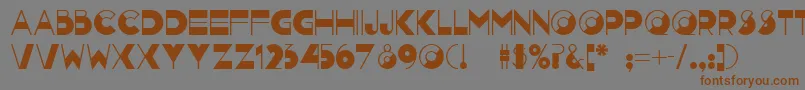 Nightcap ffy Font – Brown Fonts on Gray Background