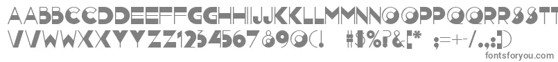 フォントNightcap ffy – 白い背景に灰色の文字