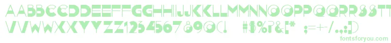 Nightcap ffy Font – Green Fonts on White Background