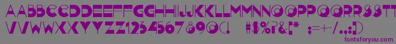 Nightcap ffy Font – Purple Fonts on Gray Background