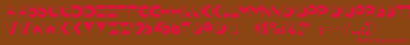 Nightcap ffy Font – Red Fonts on Brown Background