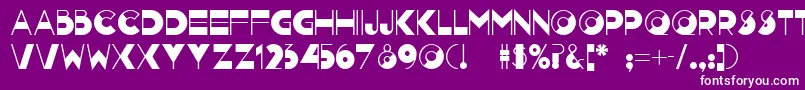 Nightcap ffy Font – White Fonts on Purple Background