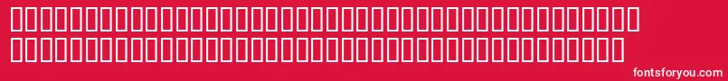 Fonte Chasecallassh – fontes brancas em um fundo vermelho