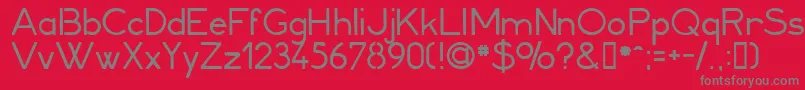 Minerva1 Font – Gray Fonts on Red Background