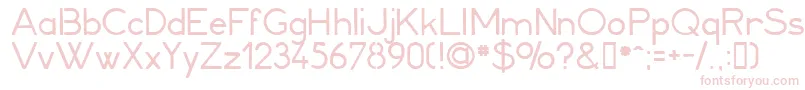 Minerva1 Font – Pink Fonts on White Background