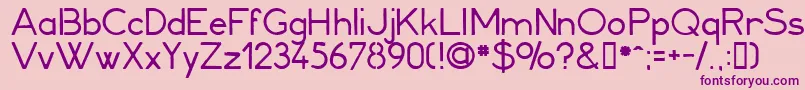 Minerva1 Font – Purple Fonts on Pink Background