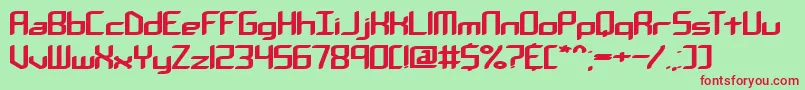 Chemrea Font – Red Fonts on Green Background