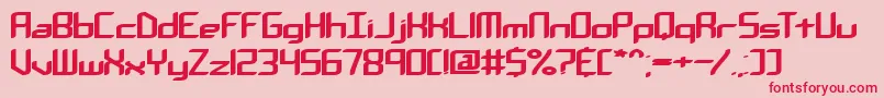 Chemrea Font – Red Fonts on Pink Background