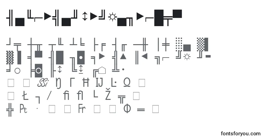 Schriftart MicroPiTwoSsiNormal – Alphabet, Zahlen, spezielle Symbole