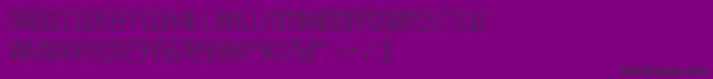 MastodonHairline-Schriftart – Schwarze Schriften auf violettem Hintergrund