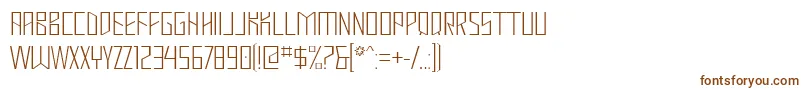 Шрифт MastodonHairline – коричневые шрифты на белом фоне