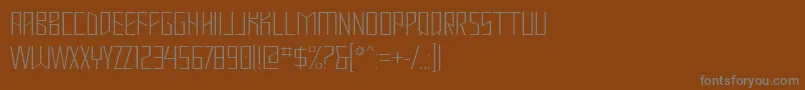 fuente MastodonHairline – Fuentes Grises Sobre Fondo Marrón