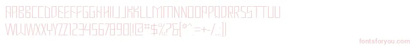 Шрифт MastodonHairline – розовые шрифты на белом фоне