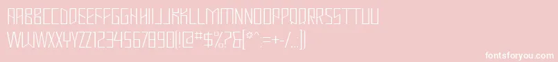 Шрифт MastodonHairline – белые шрифты на розовом фоне