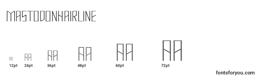 MastodonHairline Font Sizes